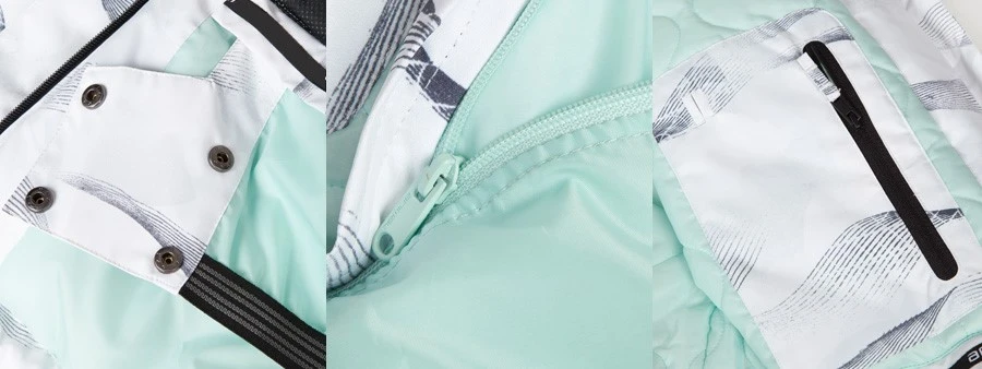 ladies ski coat detail ladies ski coat detail