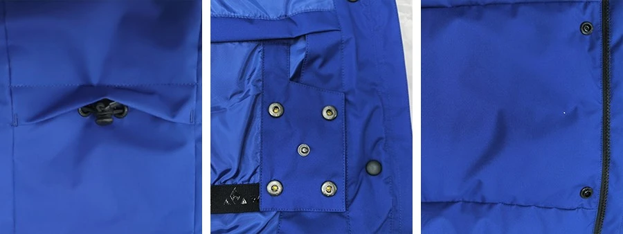 mens warm winter jacket detail
